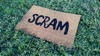 Scram Custom Doormat by Killer Doormats