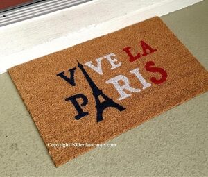 Vive La Paris Custom Doormat by Killer Doormats, Two Versions