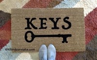 Keys (with a key) Custom Doormat by Killer Doormats