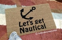 Let's Get Nautical Custom Doormat by Killer Doormats