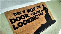 This Is Not The Door You're Looking For Custom Handpainted Fandom Doormat by Killer Doormats, Version 2