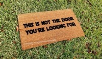This Is Not The Door You're Looking For Custom Handpainted Fandom Doormat by Killer Doormats, Version 4