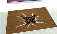 Tribal Butterfly Custom Doormat by Killer Doormats